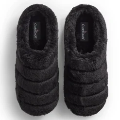 Faux Fur Puff Clog Slipper