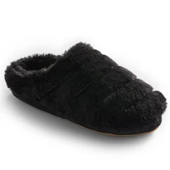 Faux Fur Puff Clog Slipper