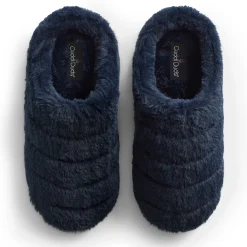 Faux Fur Puff Clog Slipper