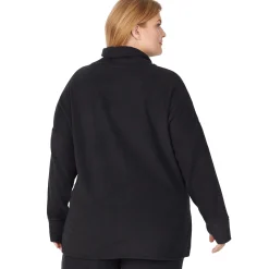 Fleecewear With Stretch Long Sleeve Tunic PLUS