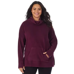 Fleecewear With Stretch Long Sleeve Tunic PLUS