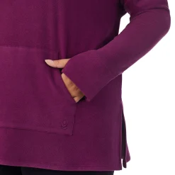Fleecewear With Stretch Long Sleeve Tunic PLUS