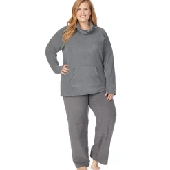 Fleecewear With Stretch Long Sleeve Tunic PLUS