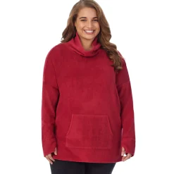 Fleecewear With Stretch Long Sleeve Tunic PLUS