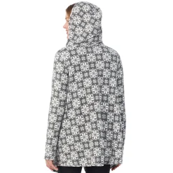 Fleecewear With Stretch Long Sleeve Hooded Wrap