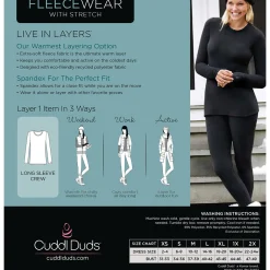 Fleecewear With Stretch Long Sleeve Crew TALL