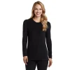 Fleecewear With Stretch Long Sleeve Crew PETITE