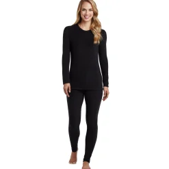Fleecewear With Stretch Long Sleeve Crew PETITE