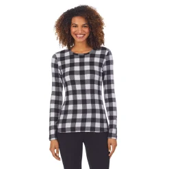Fleecewear With Stretch Long Sleeve Crew PETITE