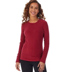 Fleecewear With Stretch Long Sleeve Crew PETITE