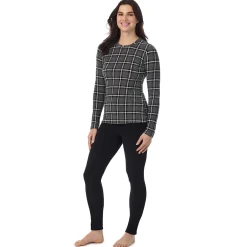 Fleecewear With Stretch Long Sleeve Crew PETITE