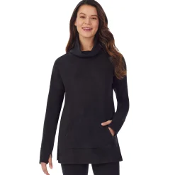 Fleecewear With Stretch Long Sleeve Tunic