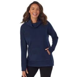 Fleecewear With Stretch Long Sleeve Tunic