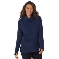 Fleecewear With Stretch Long Sleeve Tunic