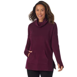 Fleecewear With Stretch Long Sleeve Tunic