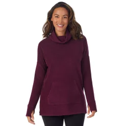 Fleecewear With Stretch Long Sleeve Tunic