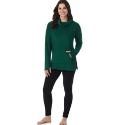 Fleecewear With Stretch Long Sleeve Tunic