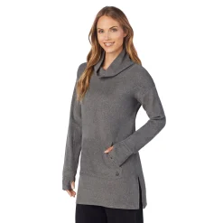 Fleecewear With Stretch Long Sleeve Tunic