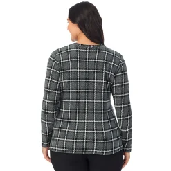 Fleecewear With Stretch Long Sleeve Crew PLUS