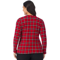 Fleecewear With Stretch Long Sleeve Crew PLUS