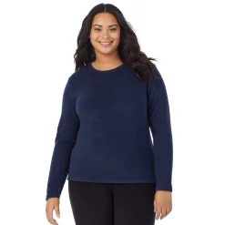 Fleecewear With Stretch Long Sleeve Crew PLUS