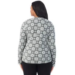 Fleecewear With Stretch Long Sleeve Crew PLUS