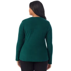 Fleecewear With Stretch Long Sleeve Crew PLUS