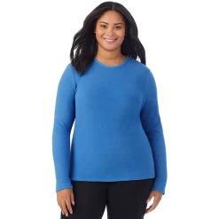 Fleecewear With Stretch Long Sleeve Crew PLUS