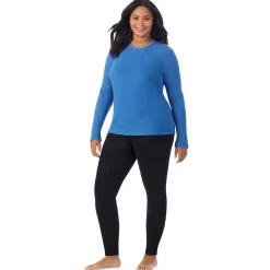 Fleecewear With Stretch Long Sleeve Crew PLUS