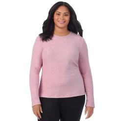 Fleecewear With Stretch Long Sleeve Crew PLUS