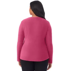 Fleecewear With Stretch Long Sleeve Crew PLUS