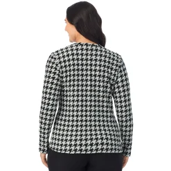 Fleecewear With Stretch Long Sleeve Crew PLUS