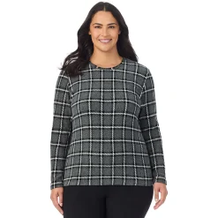 Fleecewear With Stretch Long Sleeve Crew PLUS