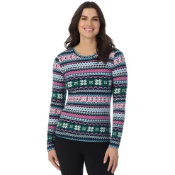 Fleecewear With Stretch Long Sleeve Crew