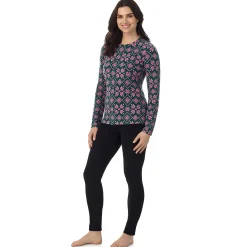 Fleecewear With Stretch Long Sleeve Crew