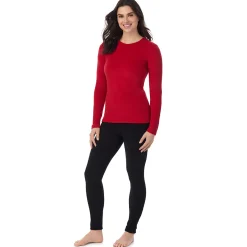 Fleecewear With Stretch Long Sleeve Crew