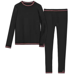 Girls Comfortech Stretch Poly 2 pc. Long Sleeve Crew & Pant Set