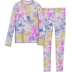 Girls Comfortech Stretch Poly 2 pc. Long Sleeve Crew & Pant Set