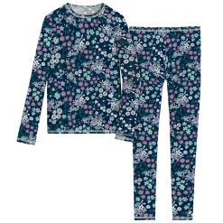 Girls Comfortech Stretch Poly 2 pc. Long Sleeve Crew & Pant Set