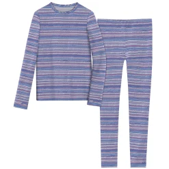 Girls Comfortech Stretch Poly 2 pc. Long Sleeve Crew & Pant Set