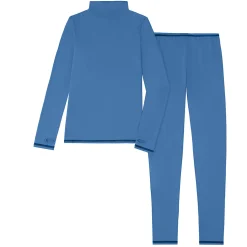 Girls Comfortech Stretch Poly 2 pc. Long Sleeve Mock Neck & Pant Set