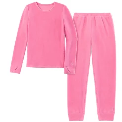 Girls Fleecewear With Stretch 2 pc. Long Sleeve Crew & Legging Set