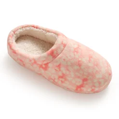 Girls Printed Leopard Fleece Clog Slipper