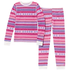 Girls Thermal 2 pc. Long Sleeve Crew & Pant Set
