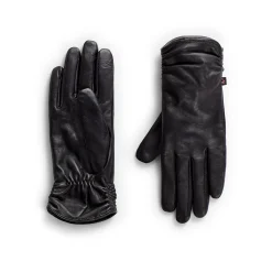 Leather Glove with Ruching