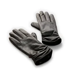 Leather Glove with Ruching