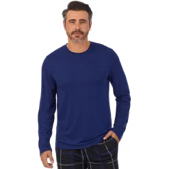 Mens Classic Long Sleeve Crew and Pajama Pant 2-pc Set