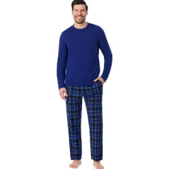 Mens Cozy Lodge Long Sleeve Crew and Pajama Pant 2-Pc Set