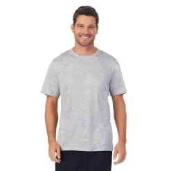 Mens Far-Infrared Enhance Sleep Short Sleeve Crew Neck Top