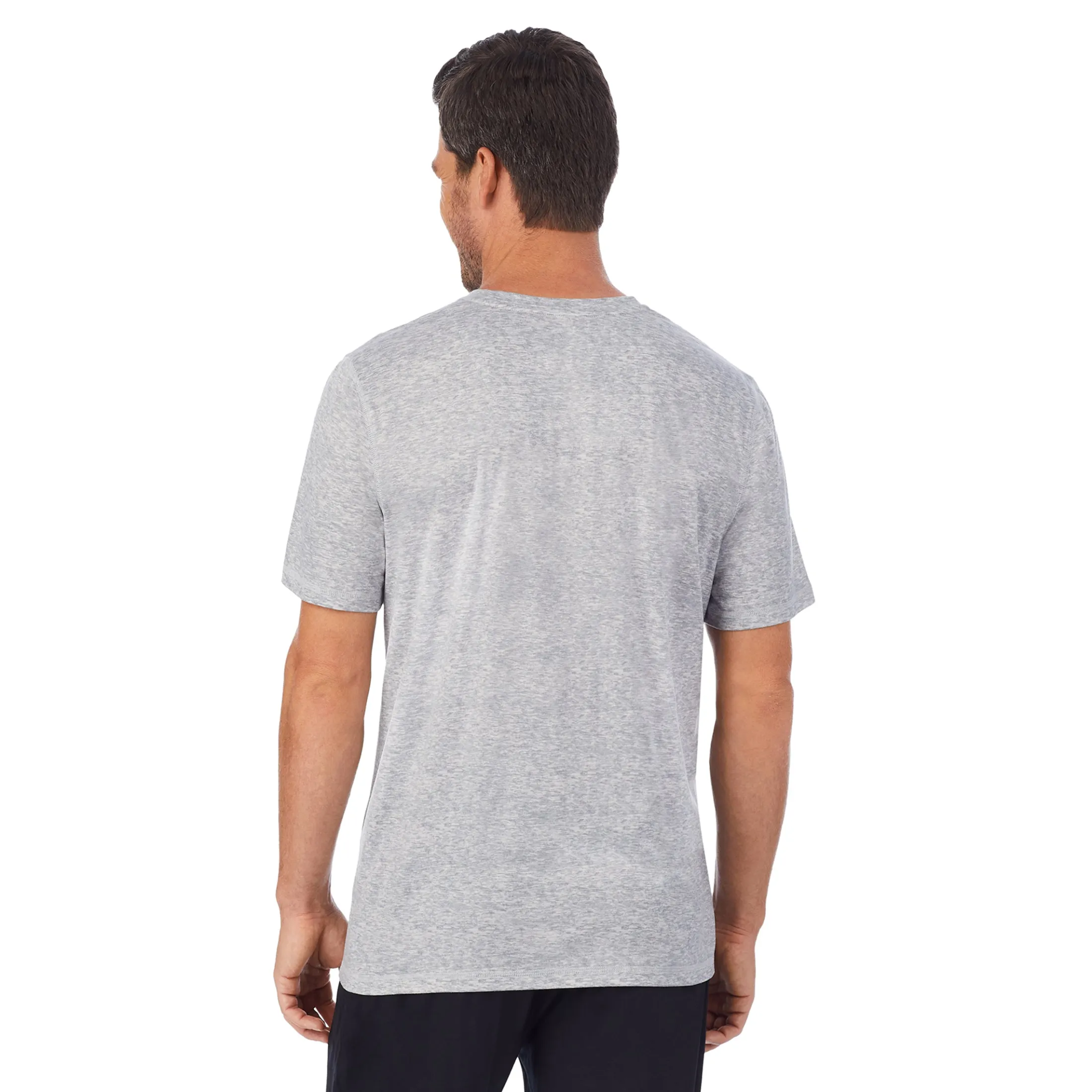Mens Far-Infrared Enhance Sleep Short Sleeve Crew Neck Top